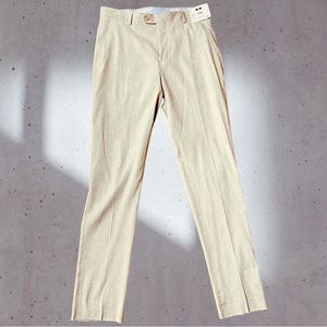NWT Men’s Joseph Abboud Ecru Linen Blend Pants with Raw Hem for Tailoring- Sz 34
